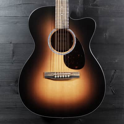 Martin OMC-10E Modern Burst Acoustic-Electric Guitar | Solid Sapele / Spruce Orchestra Model Cutaway image 1