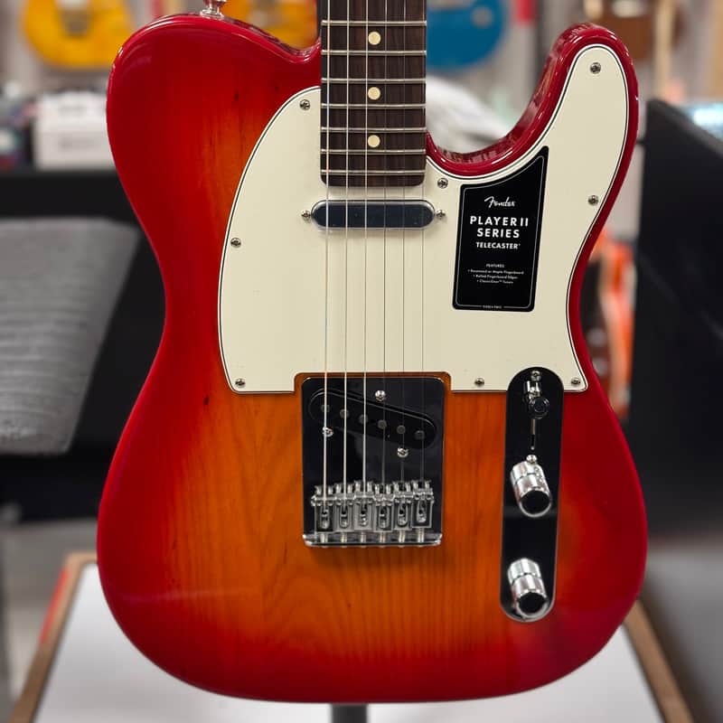 Used 2025 Fender Player II Telecaster Chambered Cherry Burst w/Bag TSS6787