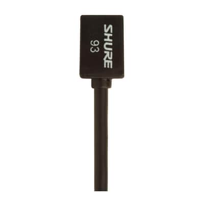 Shure WL93 Omnidirectional Subminiature Lavalier Condenser Microphone with TA4F for Shure Bodypack Transmitters, 6' Cable, Black image 3