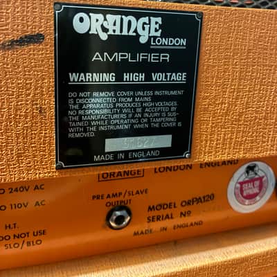Orange PA120 Vintage Amp rare 1975 image 6