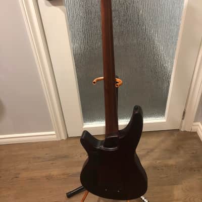 Ibanez SRH500F-NNF Bass Workshop Fretless Semi-Hollow Bass 2010s Natural Browned Burst Flat image 4
