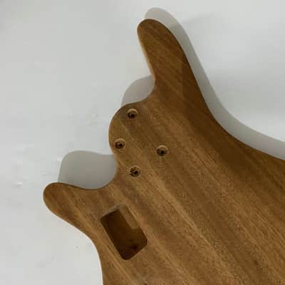 Solid Mahogany 4 String Bass Body image 8