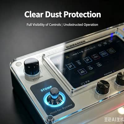 Tonevo Protection Cover Acrylic Protective Plate Shields for Hotone Ampero II Stage Pedal, price include the import duty for US buyer