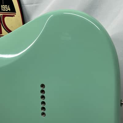 Squier Tom DeLonge Signature Stratocaster Strat Electric Guitar - Surfboard Green image 12