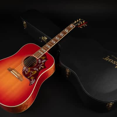 2014 Gibson Limited Edition Hummingbird Quilt - Heritage Cherry Sunburst | USA Bozeman Custom Dreadnought Acoustic Guitar L.R. Baggs Pickup | OHSC image 23