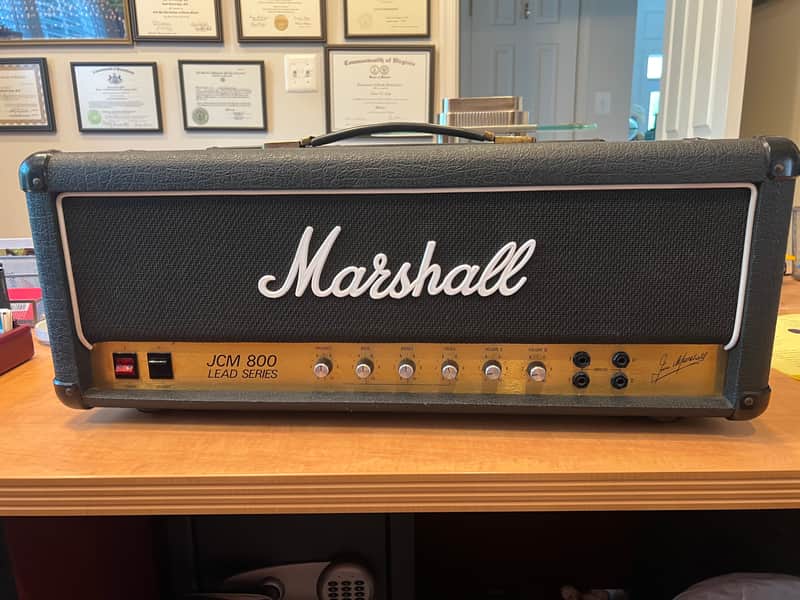 Marshall JMP 1959 MK II Super Lead 2-Channel 100-Watt Guitar Amp Head 1975 - 1981 - Black image 1