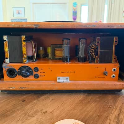 1969 Orange Matamp ORST50 Serial #008 w/ Matching 4x12 image 3
