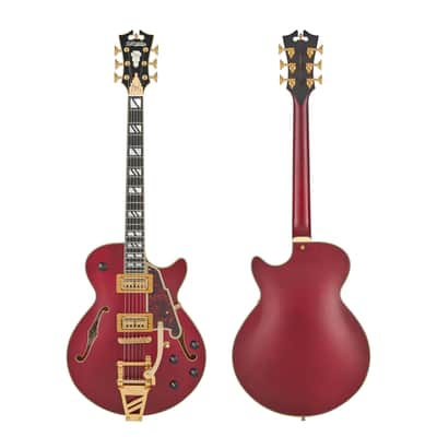D'Angelico Deluxe Bob Weir III Floor Model Save!2026 - Satin Trans Wine image 1