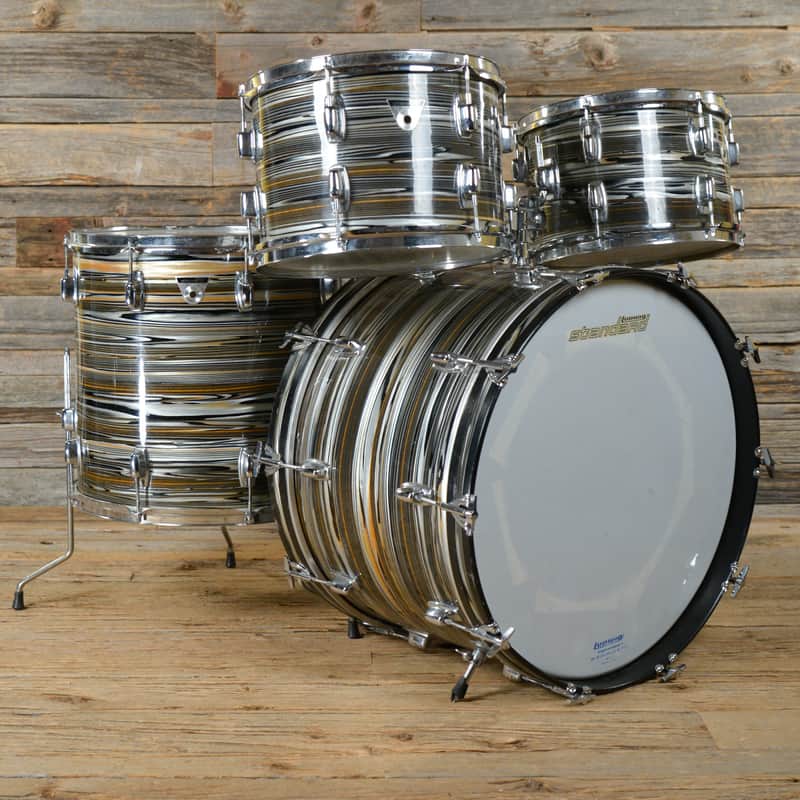Ludwig S-330 Standard Series Twin-Tom Drum Set with 22" Bass Drum 1969 - 1974 image 4