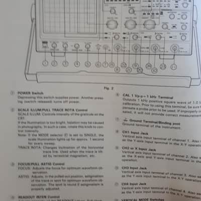 Kenwood Instruction Manual for CS-6040 & CS-6030 Quad Trace Oscilloscope image 3
