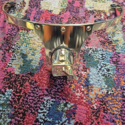 SJC 12x6x4 hanging tom mount - brass image 1