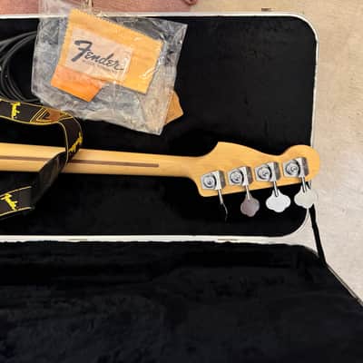 1992 American Standard Jazz Longhorn "boner" Bass - Royal Blue - Excellent Condition image 7