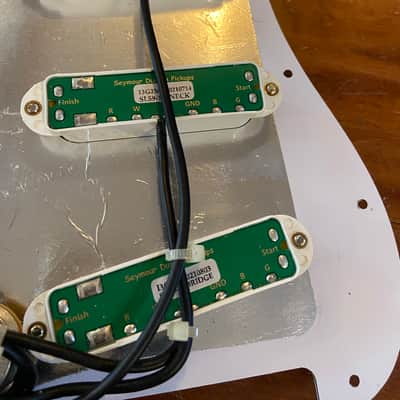 Seymour Duncan Lil 59 JB Jr Neck Fender Strat Pickups Obsidian Harness image 4