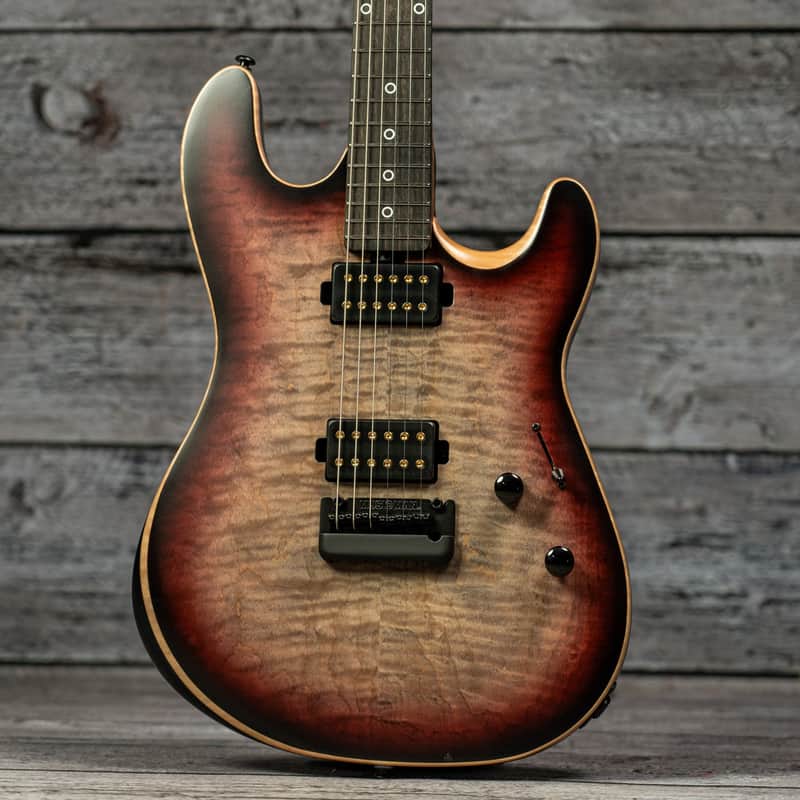 Ernie Ball Music Man Rabea Massaad Sabre HH Artist Series - Vileblood Burst image 1