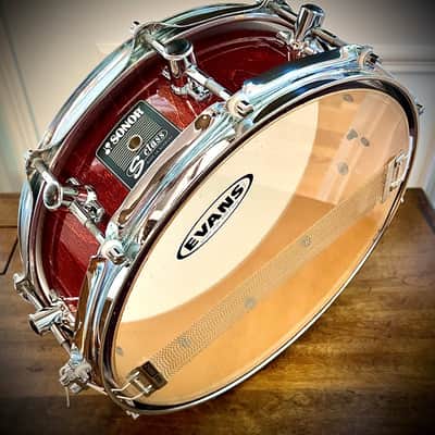 Sonor S-Class 14x5” Maple Snare Drum in Burgundy Gloss Grain Lacquer Finish image 12