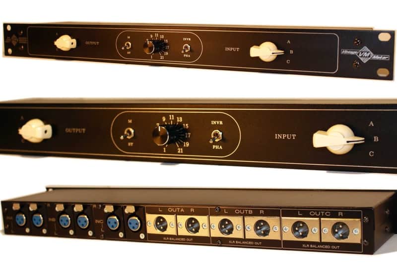Passive Stereo Balanced 6x6 Studio Monitor Controller XLR - Customize Your Rackmount Device! image 1