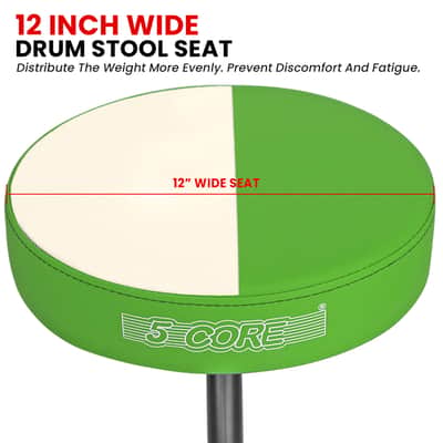 5 Core Drum Throne 3" Padded Seat Adjustable Drumming Chair for Practice and Performance image 5
