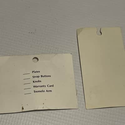 1986 Kramer USA Pacer Guitar Chrome E Series Neptune, NJ Neckplate w/ Hang Tags image 6