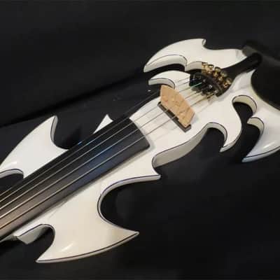 SONG Electric violin 2025 - White 5 strings Electric Violin,E-violin,4/4 Full size, Good sound, Free case bow image 3