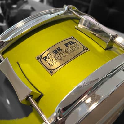Pork Pie 6 x 13-Inch Maple Snare in Kermit The Frog Green Lacquer (2000) image 15