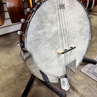 Washburn B6 Americana Series Open-Back 6-String Banjo - Natural Mahogany image 8