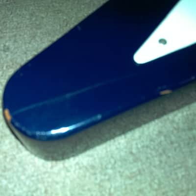80’s Cimar/Ibanez V Shape Electric Guitar, Blue, Humbuckers, Maple, Your First? image 5