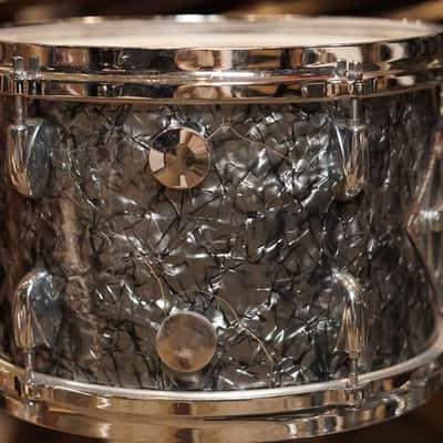 Gretsch 12/14/20/5.5x14" Round Badge Drum Set - 1960's Black Diamond Pearl image 14