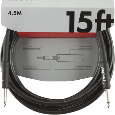 Fender Professional Series Electric Guitar Cable, Straight-to-Straight 15' ft image 2