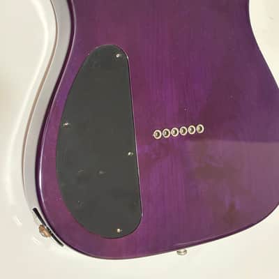 Warmoth Tele Chambered Body - Purple Burst Birdseye image 2