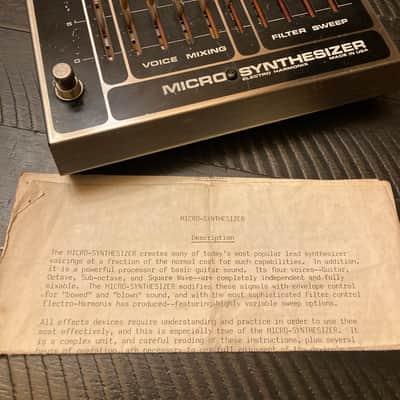 Electro-Harmonix Micro Synthesizer 1980 image 2