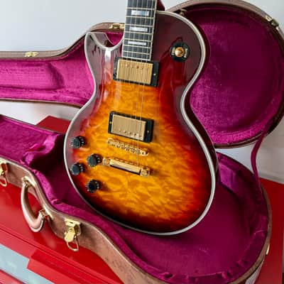 Gibson Les Paul Custom 2014 - Quilt Top - Bourbon Burst LEFT image 11