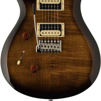 PRS SE Custom 24 Left-handed Electric Guitar - Black Gold Sunburst image 1