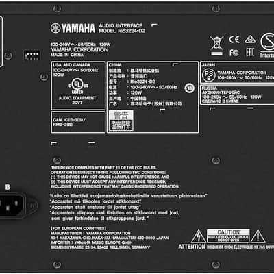 Yamaha Rio3224-D2 32 Analog Inputs / 16 Outputs / 8 Digital Outputs I/O Rack image 4