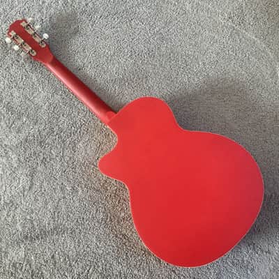 Cherry Burst 38 Inch Acoustic Guitar, ABS Body, Mahogany Neck image 9