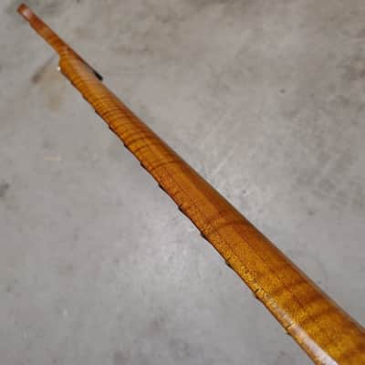 Flame Roasted Maple Tele Neck fits fender Telecaster body 21 frets 50s Gloss image 11