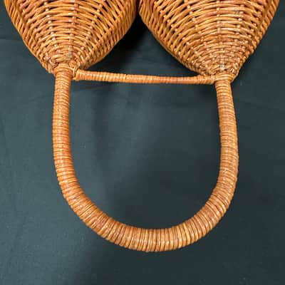 Toca Double Caxixi, LARGE, Rattan, Dual Pod with Hard Bottoms - NEW image 4