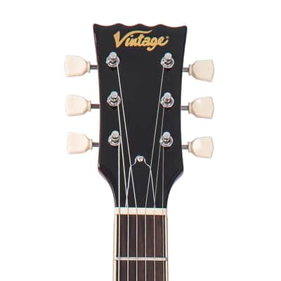 Vintage V100AMB ReIssued w/Bigsby Flamed Amber image 4