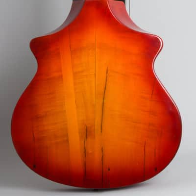 Wappen 15 Course Contra Bass Harp Guitar (unlabelled) , c. 1900s, grey gig bag case. image 4