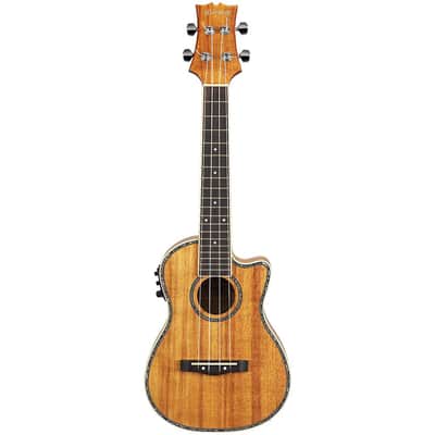 Mitchell MU100CE Acoustic-Electric Concert Ukulele Regular Natural Koa image 3