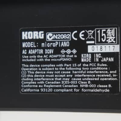 [SALE Ends June 30] KORG microPIANO BLACK Digital Mini Grand Piano Built-in Speaker 61-Tones w/ 100-240V PSU image 10