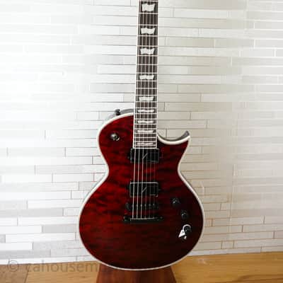ESP LTD EC-1000 QM - See Thru Black Cherry image 14