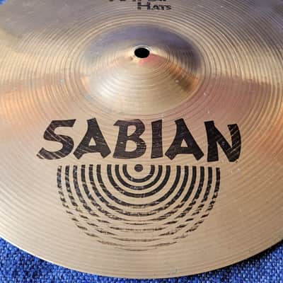 Vintage Sabian 14 Inch Flat Hats Hi Hats Cymbals image 11