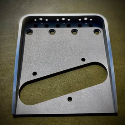 Van Dyke-Harms LEFT HAND Telecaster Hybrid Bridge-Stainless Steel, Toploader, String Through 2023 - Stainless Steel image 3