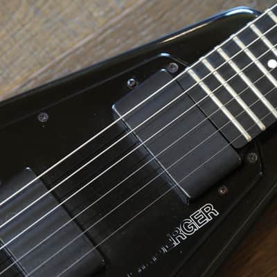 1980s Steinberger USA GP2S Headless Electric Guitar Black + OGB image 4