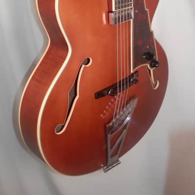 D'Angelico Premier EXL-1 Satin Walnut Hollowbody Archtop Electric with gig bag DAPEXL1SWLT image 4
