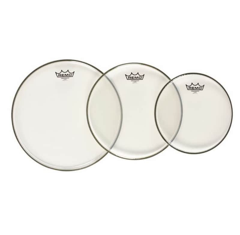 Remo Ambassador Clear Fusion Drum Head TOM Pack PP-1182-BA image 1
