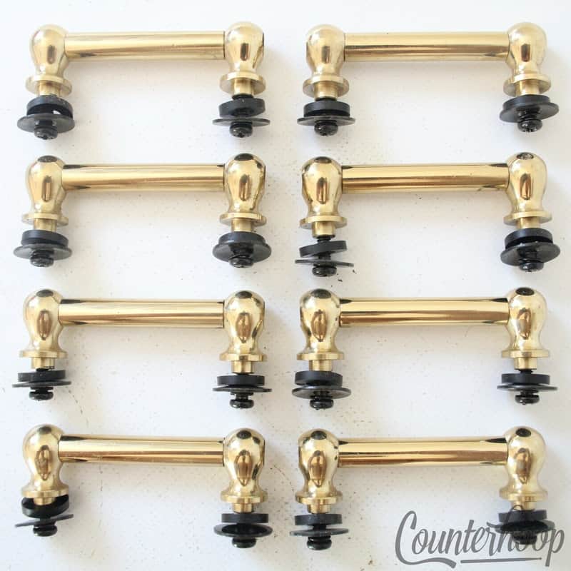 Vintage Style 8x 2 1/8" Gold Plated Tube Lugs Snare/Tom Drum Hardware Parts image 1