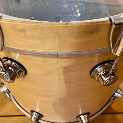 DW Collectors Bass Drum 22x18 Natural Satin Maple Bass Drum 2010ish - Satin Natural Maple image 4