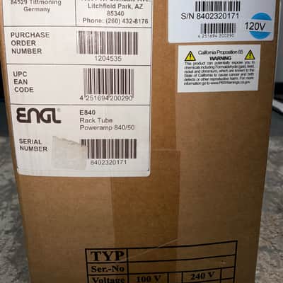 ENGL E840/50 2x50-Watt Poweramp Rack Unit image 13