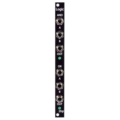 2hp Logic Eurorack AND/OR Module (Black) image 2
